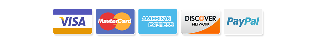 Visa Mastercard Amex Discover — accepted payment methods